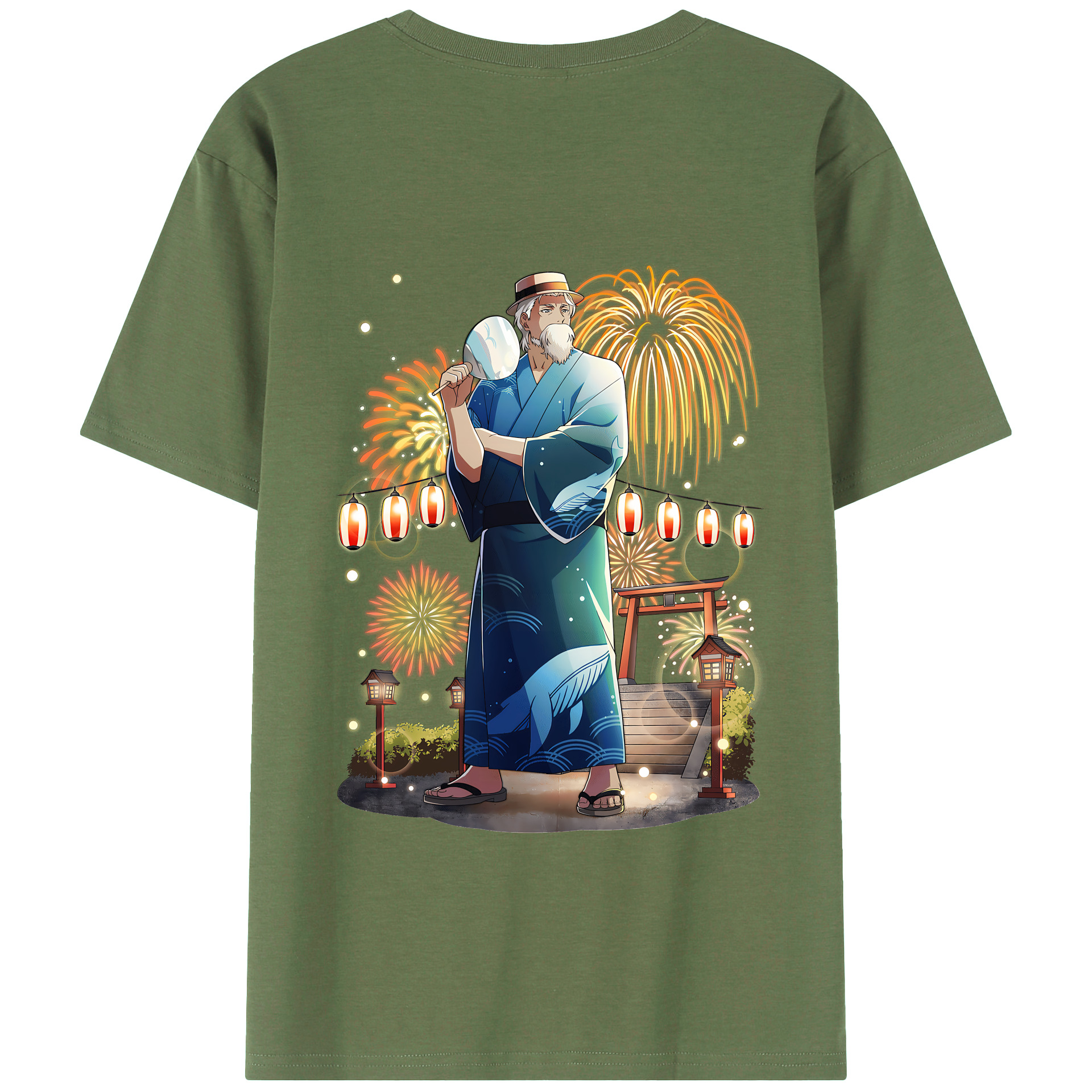 （画像用） 文豪ストレイドッグス Bungo Stray Dogs 綿100％ メンズ半袖Tシャツ（バックプリント） 通気性